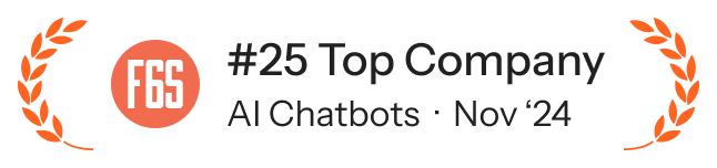 We have made it to the top 100 AI Chatbot companies & startups